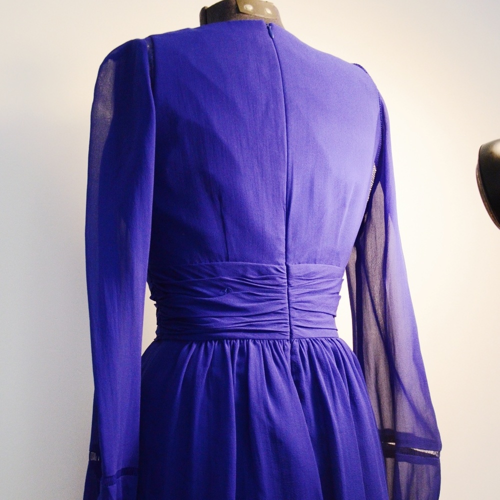 LIKE FOR PRICE DROP Formal Designer Blue Dress - Picture 5 of 6